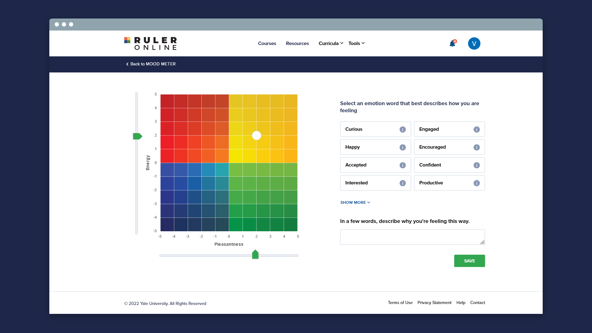 Moodmeter page
